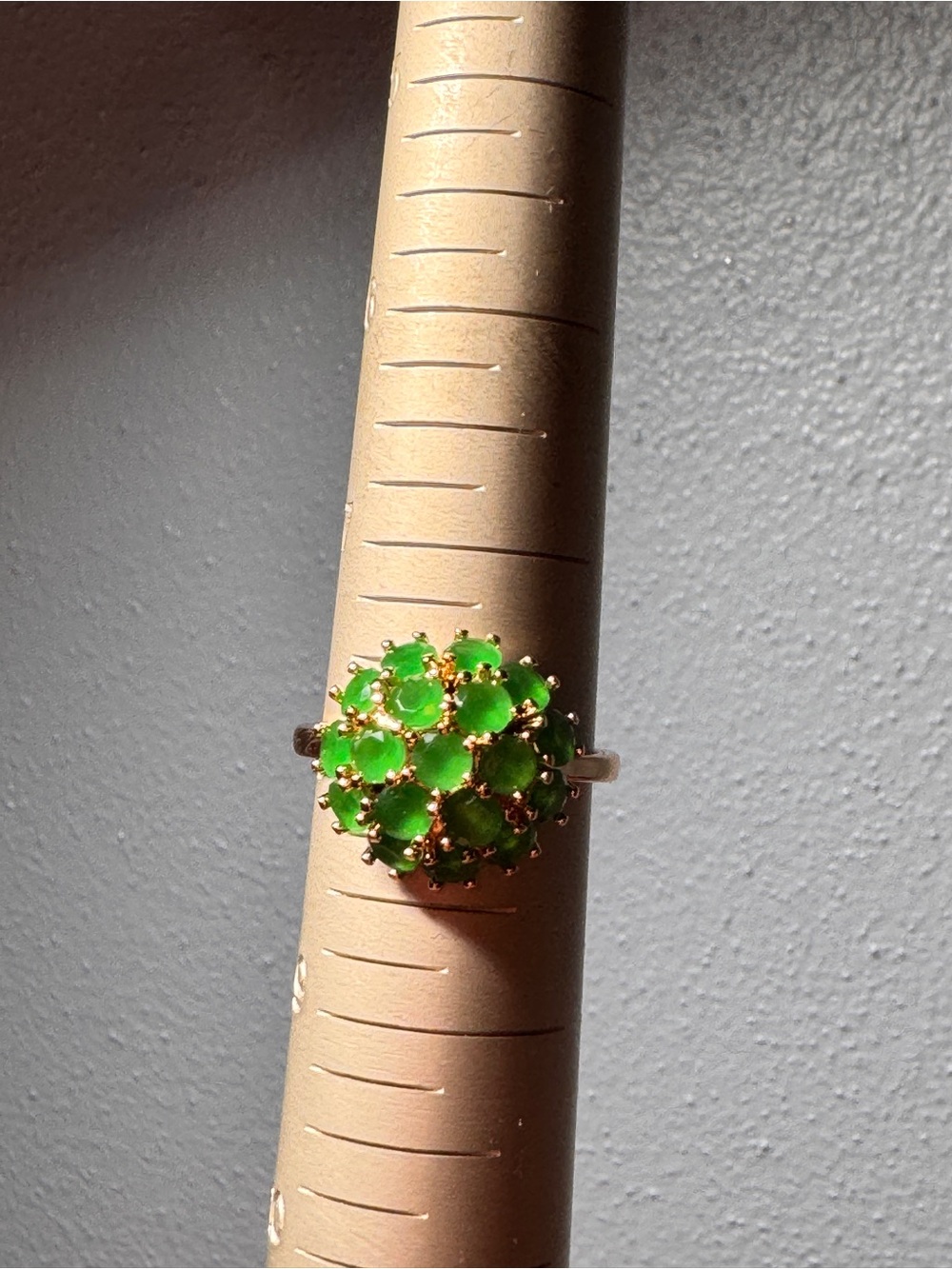 Green Cluster stone Ring - Women Jewelry